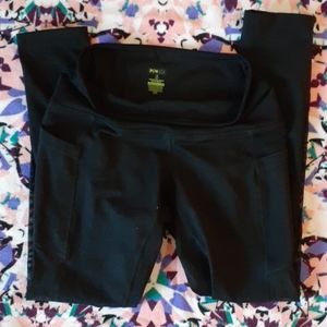 Popflex Active black zipper leggings
